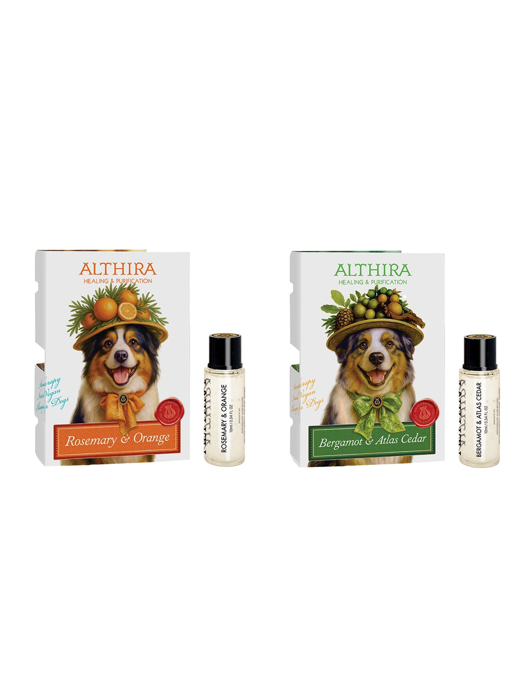 Aromatherapy Natural Vegan Shampoo for Dogs - Travel Kit Set