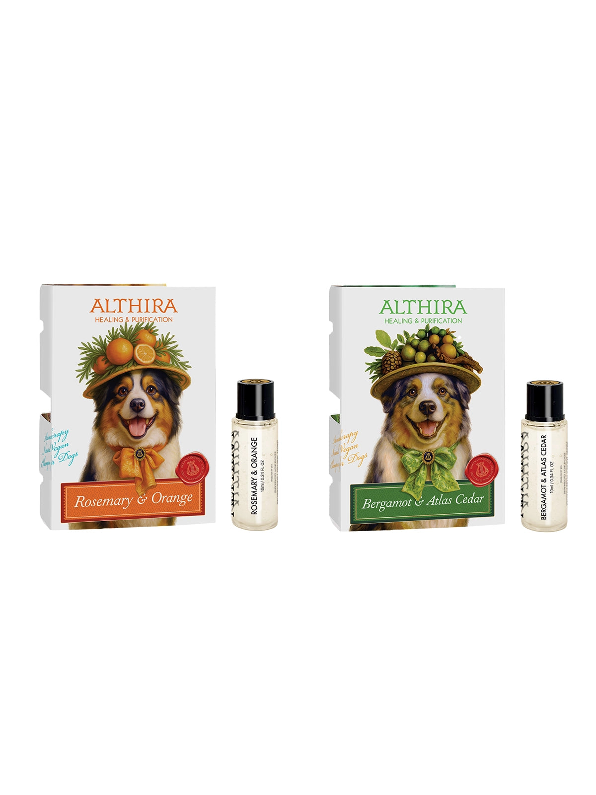 Aromatherapy Natural Vegan Shampoo for Dogs - Travel Kit Set